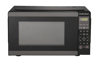 Hamilton Beach 0.9 Cu. Ft. Countertop Microwave Oven, 900 Watts, Black  Stainless Steel