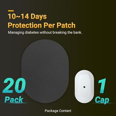 Skin Grip Cgm Patches For Dexcom G6 20-Pack Waterproof Sweatproof For 10-14