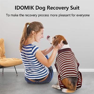 IDOMIK Dog Surgery Recovery Suit, Soft Dog Spay Neuter Recovery Onesie  Bodysuit After Surgery for Male Female Dogs Cats, E-Collar Cone Alternative