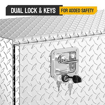 TUFFIOM 36 inch Aluminum Truck Tool Box with T-Handle Lock & Keys