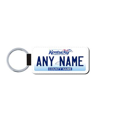 Personalized Alabama License Plate Faux Leather Key Ring - Any Name Made To  Order Free Shipping - Yahoo Shopping