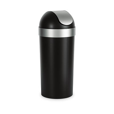 Bath Bliss 9.5 l Sailor Knot Swing Top Waste Bin in Matte Black