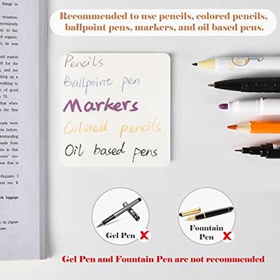 Transparent Sticky Notes - 3x3 inch Clear Sticky Notes Waterproof  Self-Adhesive Translucent Sticky Note Pads for Books Annotation, See  Through Sticky