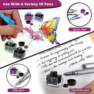 30ml Calligraphy Fountain Pen Ink Colorful Dip Pen Ink Set for DIY