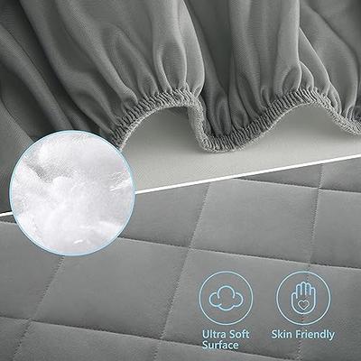 Mattress Protector for Pack N Play Waterproof, Premium Quilted Pack N Play Sheets/Playard Sheet Cover 39 x 27 Fits for Baby Foldable and Playard