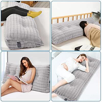 Large Headboard Bed Rest Pillow, Triangular Bed Backrest Pillow