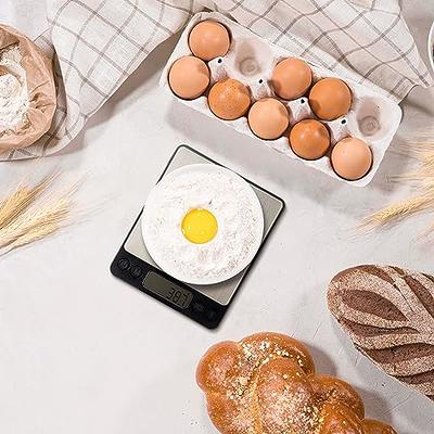 Food Scale Digital Scale Kitchen Scales Digital Weight, YONCON Baking Scale  for Bakers, Candle Making or Soap Making with Stainless Steel Large