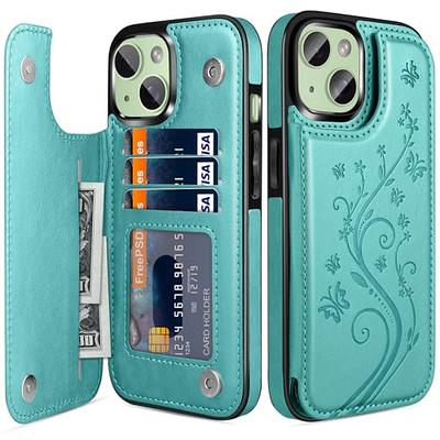 LOHASIC for iPhone 12 Pro Max Wallet Case, 5 Card Holder Leather