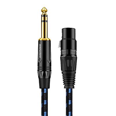 TRS 1/4 Inch to XLR Cable XLR 3-Pin Female to Quarter Inch Male Balanced  XLR to Jack 6.35mm TRS Signal Interconnect Cord