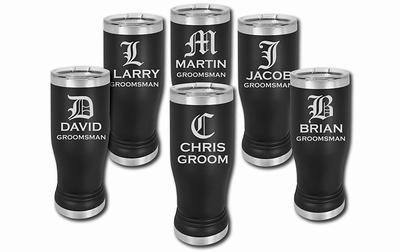 Engraved Tumbler, Custom Tumbler for Men, Beer Mug, Personalized Tumbler,  Personalized Mug, Groomsmen Gift, Birthday Gift, Christmas Present 