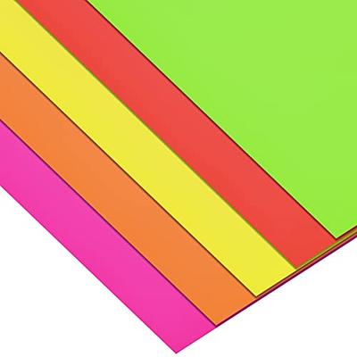 Ctosree 150 Pcs Colored Poster Board Paper 9 x 12'' Small Bright Bold  Poster Board Assorted Neon Poster Board for School Classroom Craft Project,  15