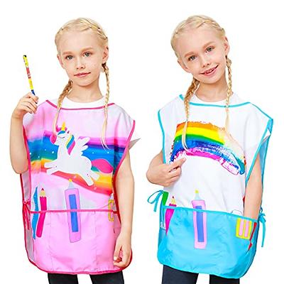 Unisex Boys Girls Waterproof Art Smock Kids Painting Aprons With