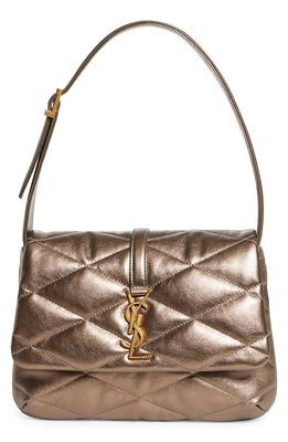 SAINT LAURENT Le Caban textured-leather shoulder bag