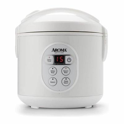 IMUSA 3-Cup Non-Stick White Rice Cooker with Non-Stick Cooking Pot  GAU-00011 - The Home Depot