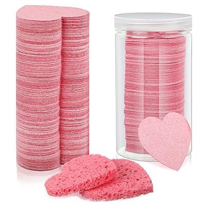 300 Pieces Compressed Facial Sponges with Containers Pink Heart Shape  Makeup Sponges Reusable Exfoliating Sponge Cosmetic Facial Cleansing Pads  for Exfoliating Makeup Removal Facial Supplies - Yahoo Shopping