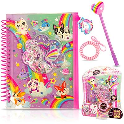 Kids Diary with Lock for Girls, GINMLYDA Paper Locking Journals with 160  Pages School Supplies (Unicorn) 