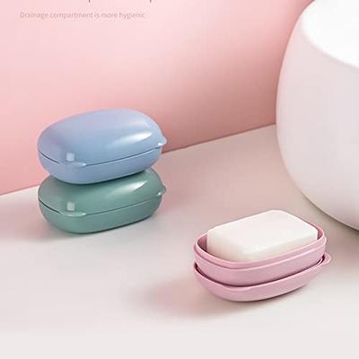 Silicone Soap Dish With Draining Tray Keep Soap Bars Dry And - Temu