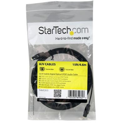 StarTech Toslink to Toslink Optical Audio Cable (10') THINTOS10