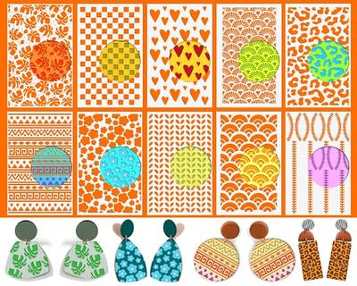 Polymer Clay Texture Sheet | Texture Mat For Polymer Clay | Clay Stencils