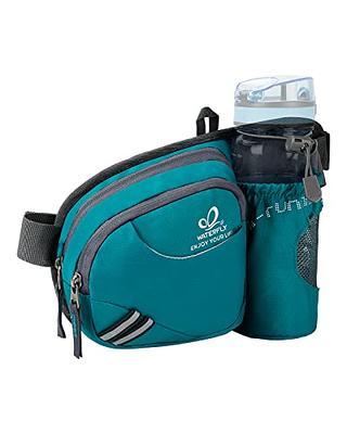 WATERFLY Hiking Waist Bag Fanny Pack with Water Bottle Holder for