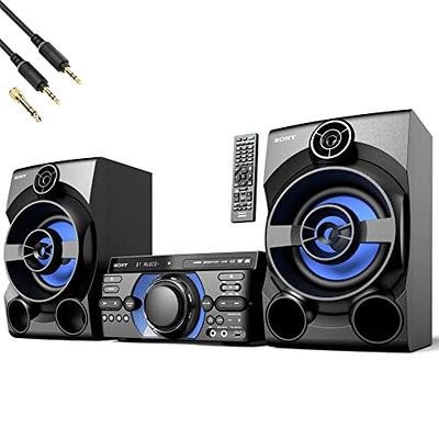 breuk perspectief Paar Sony Bluetooth Stereo Shelf System for Home, HiFi Sound System with USB, FM  Radio, Audio in,