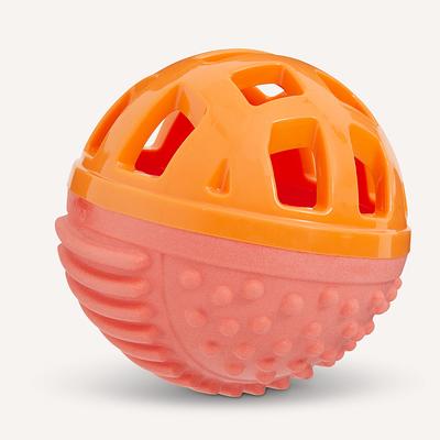 Wobble Ball 2.0 Dog Treat Dispenser Toy (Orange) from PLAY - The