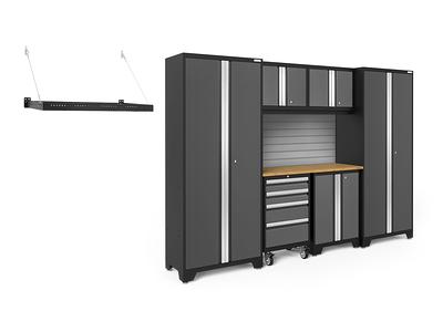 NewAge Products 6-Cabinets Steel Garage Storage System in Charcoal