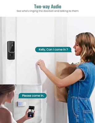 AIWIT Wireless Video Doorbell Cam, Indoor/Outdoor Surveillance Camera  Included Ring Chime, 2-Way Audio, AI Human Detection, Night Vision, Instant  Alerts, Live View, Cloud Storage, 2.4G Wi-Fi - Yahoo Shopping