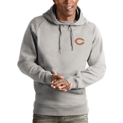 Women's Antigua Orange Chicago Bears Victory Pullover Hoodie