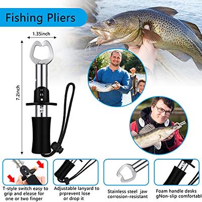 Fishing Gear Fish Lip Gripper With Scale And Measuring Tape