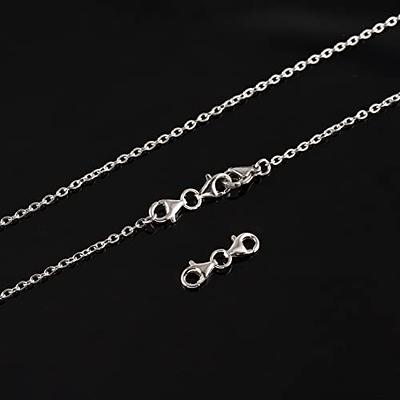 925 Sterling Silver Double Lobster Clasp and Necklace Extender White Gold  Plated Double Lobster Clasps Connector Bracelet Necklace Extension Clasp  for