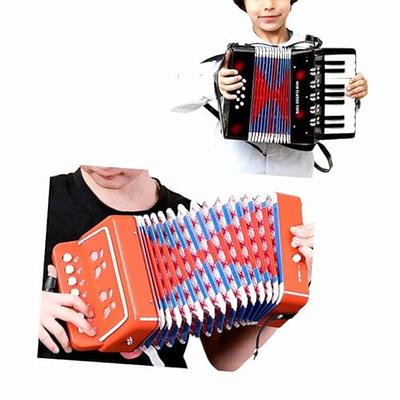 BORIYAM Accordion 17 Keys 8 Bass,Toys for Children and Adult Beginners,  Accordion Instrument,Early Learning Enlightenment Instrument (Purple) -  Yahoo Shopping