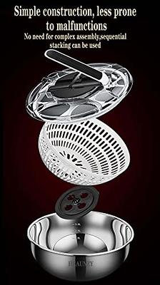 Brieftons Salad Spinner and Chopper: Large 6.3-Quart Lettuce Greens  Vegetable