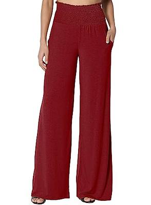 Kocowoo Women's Causal High Waisted Wide Leg Pants, Bootcut Dress Pants for  Women, Work Pants with Pockets for Women Office Pink - Yahoo Shopping