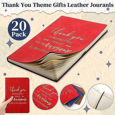  Qilery 12 Pcs Inspirational Gifts Bulk 4.7 x 7.8 inches  Leather Journals Inspirational Notebooks Employee Appreciation Gifts  Writing Journal Thank You Gift for Team Teacher Students(Multicolor) :  Office Products