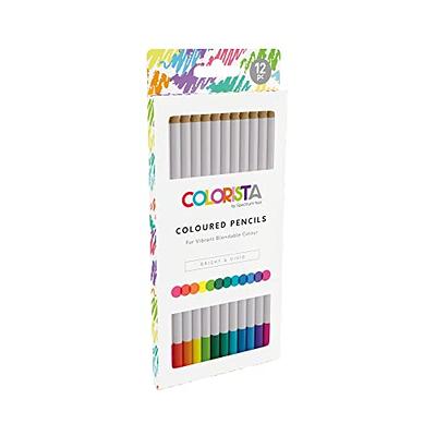 STABILO All Watercolour Effect Pencil - Assorted Pack of 8 Pencils - Black,  White, Blue, Green, Yellow, Orange, Red & Brown