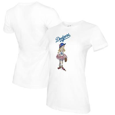 Infant Tiny Turnip White Los Angeles Dodgers I Love Dad T-Shirt