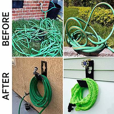 Morvat Wall Mount Holds Up to 100 ft. Hose Premium Metal Garden Hose Hook  Holder MOR-HOSEHANGER-2-A - The Home Depot