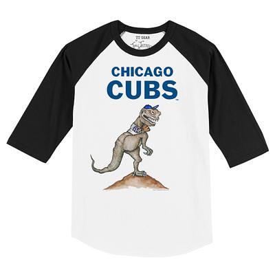 Chicago Cubs Tiny Turnip Women's Mom T-Shirt - White