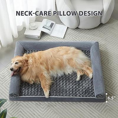 WNPETHOME Dog Beds for Medium Large Dogs, Orthopedic Sofa Mat Pillow with  Removable Waterproof Cover, Egg-Foam Crate Bed