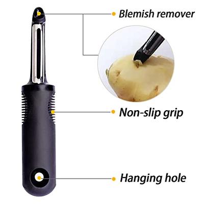  Farberware Professional Euro Vegetable Peeler with Built-in Eye  Remover, Black: Home & Kitchen