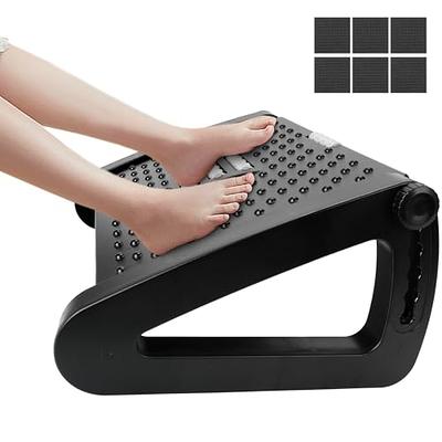 Bamboo Under Desk Footrest, Ergonomic Foot Rest with 4 Height Position  Office Footrest, Improves Posture and Blood Circulation, Portable Step  Stool