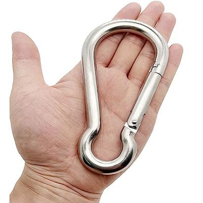 5.5 Inch Spring Snap Hook Carabiner, 304 Stainless Steel Snap Hook Heavy  Duty Carabiner Clip for Carabiner Outdoor, 2 Pack - Yahoo Shopping