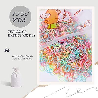 Teenitor Hair Elastics, 1200pcs Rubber Bands for Hair and 100pcs