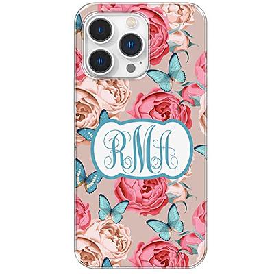 Personalised Marble Monogram Phone Case For iPhone 15 Pro Max 14