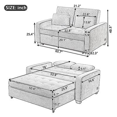 Convertible Sleeper Sofa Bed