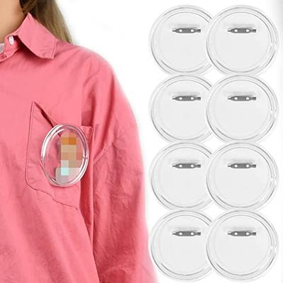 45 Pcs Sublimation Blank Pins Silver Buttons Badge Kit DIY Heat