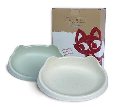 LETAOTAO Slow Feeder Cat Bowl - Cat Puzzle Feeder Ceramic 8.8'' Cat Dish to  Slow Down Eating with Cat Ears Shape Design Prevent Choking Promote  Digestion Cat Bowl (Pink) - Yahoo Shopping