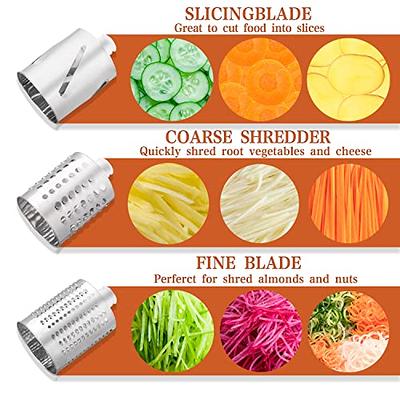 Slicer Shredder Attachment for Kitchenaid Stand Mixer,Cheese Grater 3 Blades