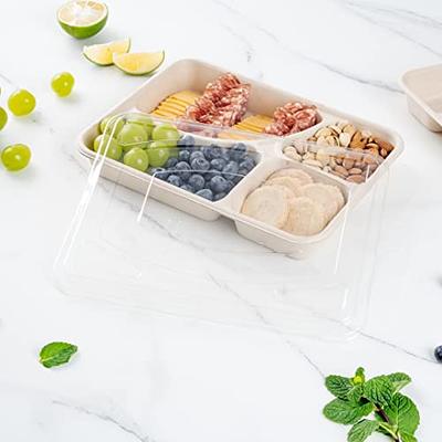 Restaurantware LIDS ONLY: Pulp Tek Lids For To Go Trays, 100